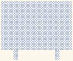 Gesperrtes Blatt Anzeigetafel BRA 1:7 GER: nur der Umriss, 29 × 24 Perlen