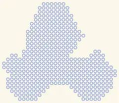Gesperrtes Blatt Schneemann im Kart: nur der Umriss, 29 × 25 Perlen