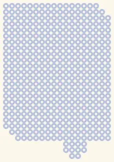 Gesperrtes Blatt Zauberbuch: nur der Umriss, 18 × 26 Perlen