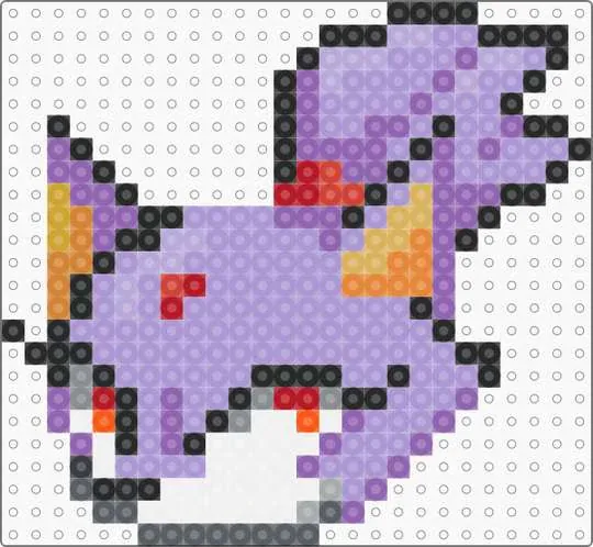 Blaze la chatte, modèle Sonic en perles à repasser, posé et repassé